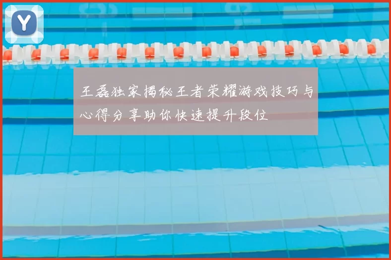 王磊独家揭秘王者荣耀游戏技巧与心得分享助你快速提升段位