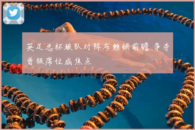英足总杯狼队对阵布赖顿前瞻 争夺晋级席位成焦点