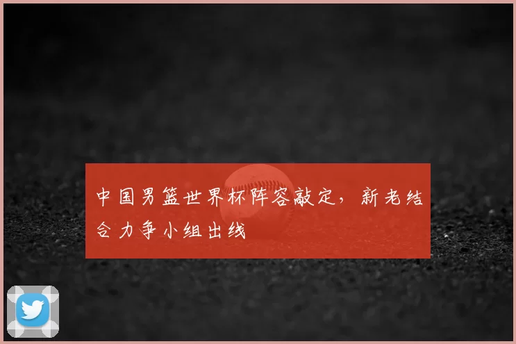 中国男篮世界杯阵容敲定,新老结合力争小组出线